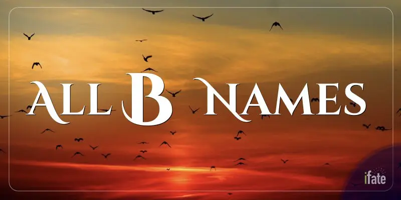 All Names Beginning With the Letter B