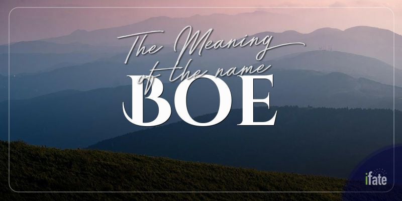 Boe Name Meaning