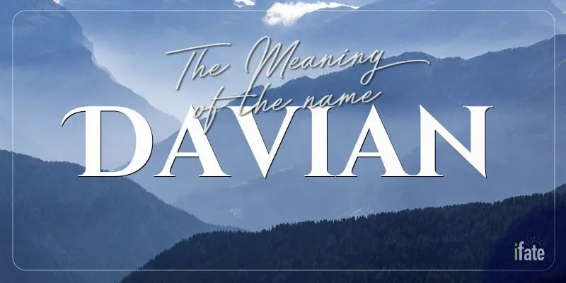 What does the name Davian mean?