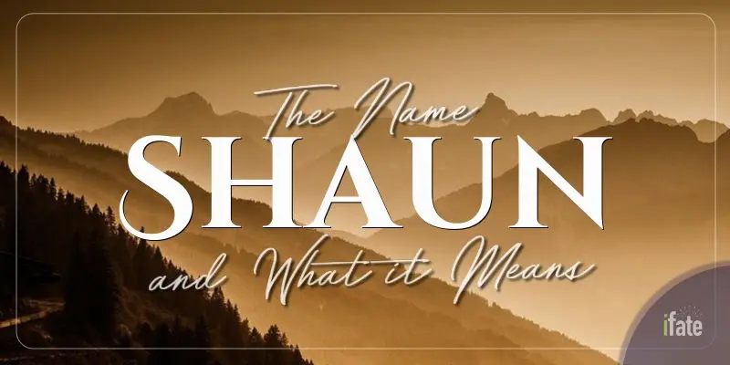 What Does The Name Shaun Means