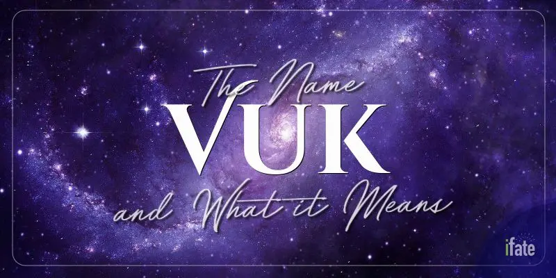 What does the name Vuk mean?
