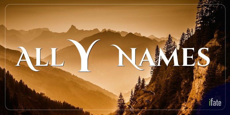 All Names Beginning With Y