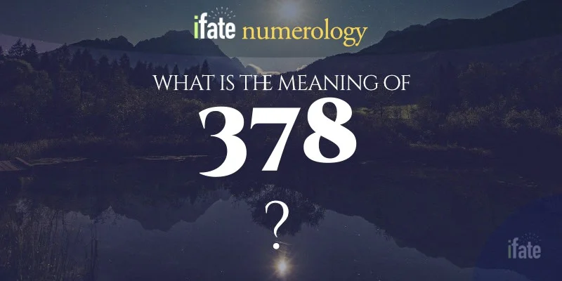 The Meaning of the Number 378