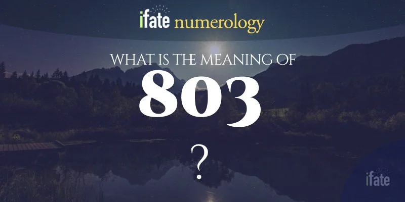 The Meaning of the Number 803