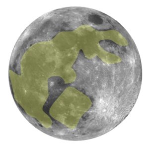 A rabbit moon or hare's moon