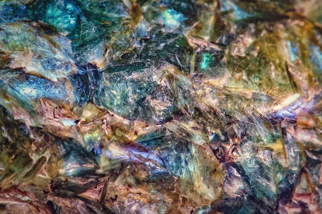 close-up of kyanite healing crystal
