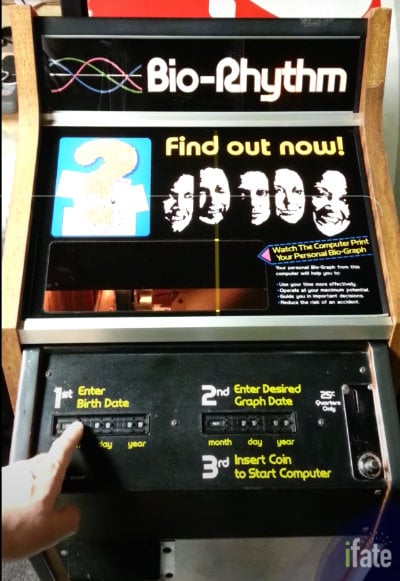 1970's Biorhythm Arcade Machine